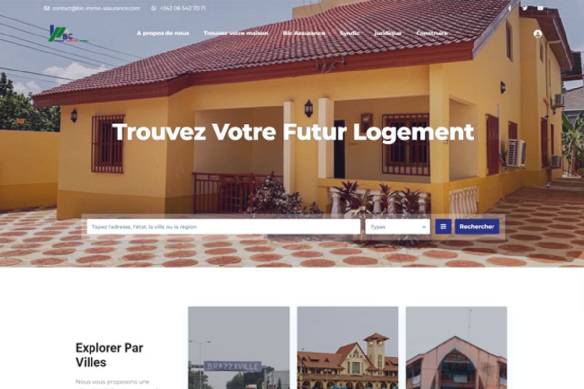 Portail immobilier et assurance BIC Immo Assurance